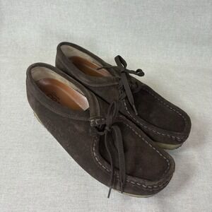 CLARKS Original WALLABES  78984  Crepe Sole sz 9 Dark BROWN~Mint!